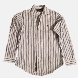 Polo Ralph Lauren Men's Size M Striped Long Sleeve Button Down Dress Shirt